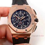 Japan Grade Audemars Piguet Royal Oak Offshore Replica Wristwatch Rose Gold Black Rubber